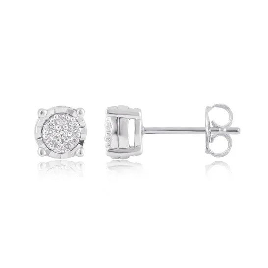 Earrings Original Diamond Muse 010 cttw 10KT White Gold Round Cut Diamond Stud Earrings for Women JMS always Earrings Original Diamond Muse 010 cttw 10KT White Gold Round Cut Diamond Stud Earrings for Women JMS always