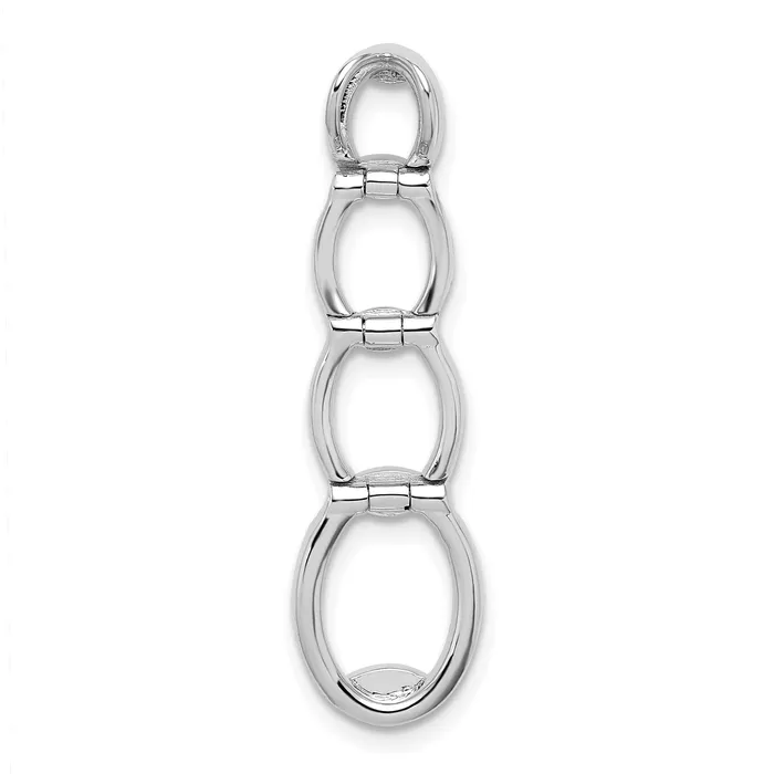 Goldia 14K White Gold Lab Grown Diamond VSSI G Oval Drop Pendant Earrings