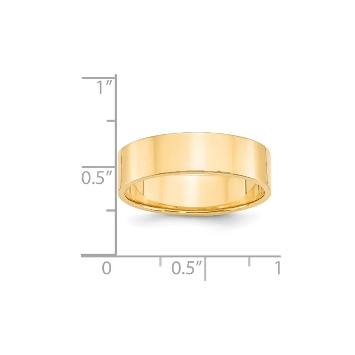 Goldia Rings Solid 10K Yellow Gold 6mm Light Weight Flat MensWomens Wedding Band Ring Size 45 Goldia Rings Solid 10K Yellow Gold 6mm Light Weight Flat MensWomens Wedding Band Ring Size 45