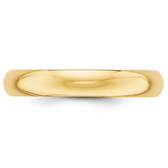 Goldia Rings Solid 14K Yellow Gold 4mm HalfRound Wedding MensWomens Wedding Band Ring Size 105 Goldia Rings Solid 14K Yellow Gold 4mm HalfRound Wedding MensWomens Wedding Band Ring Size 105