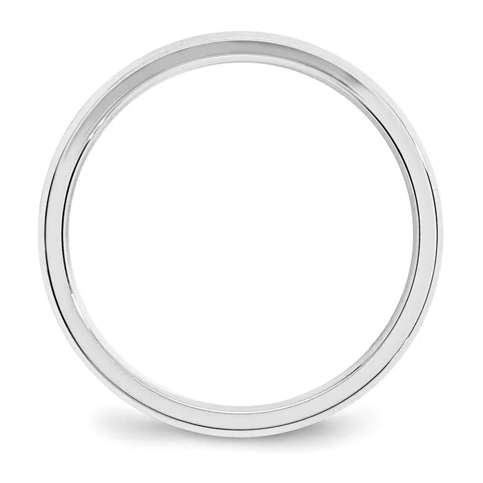 Goldia Rings Solid 18K White Gold 3mm Bevel Edge Comfort Fit MensWomens Wedding Band Ring Size 4 Goldia Rings Solid 18K White Gold 3mm Bevel Edge Comfort Fit MensWomens Wedding Band Ring Size 4