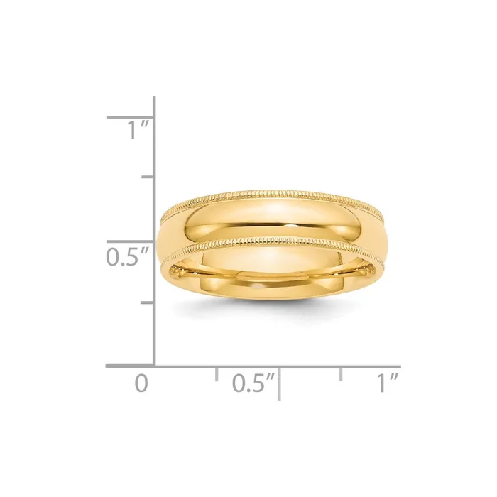 Goldia Rings Solid 18K Yellow Gold 6mm Milgrain Comfort Wedding MensWomens Wedding Band Ring Size 115 Goldia Rings Solid 18K Yellow Gold 6mm Milgrain Comfort Wedding MensWomens Wedding Band Ring Size 115