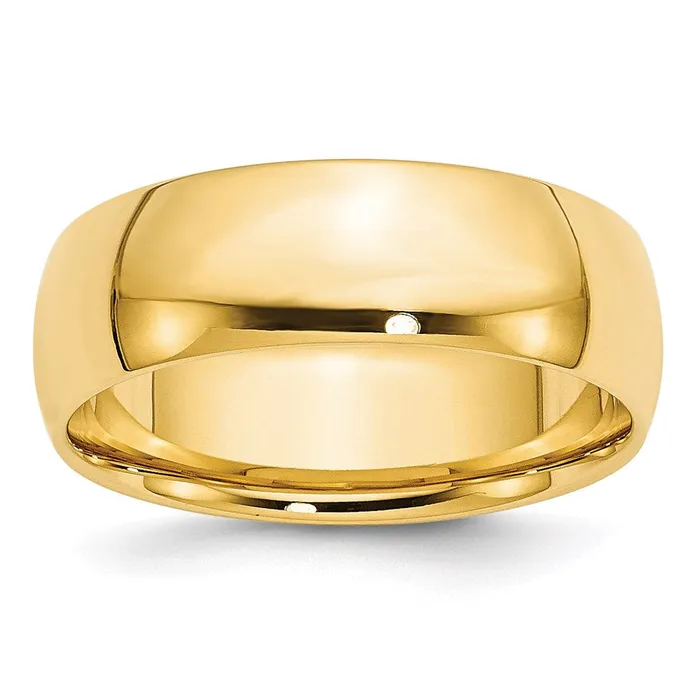 Goldia Rings Solid 18K Yellow Gold 7mm Light Weight Comfort Fit MensWomens Wedding Band Ring Size 125 Goldia Rings Solid 18K Yellow Gold 7mm Light Weight Comfort Fit MensWomens Wedding Band Ring Size 125
