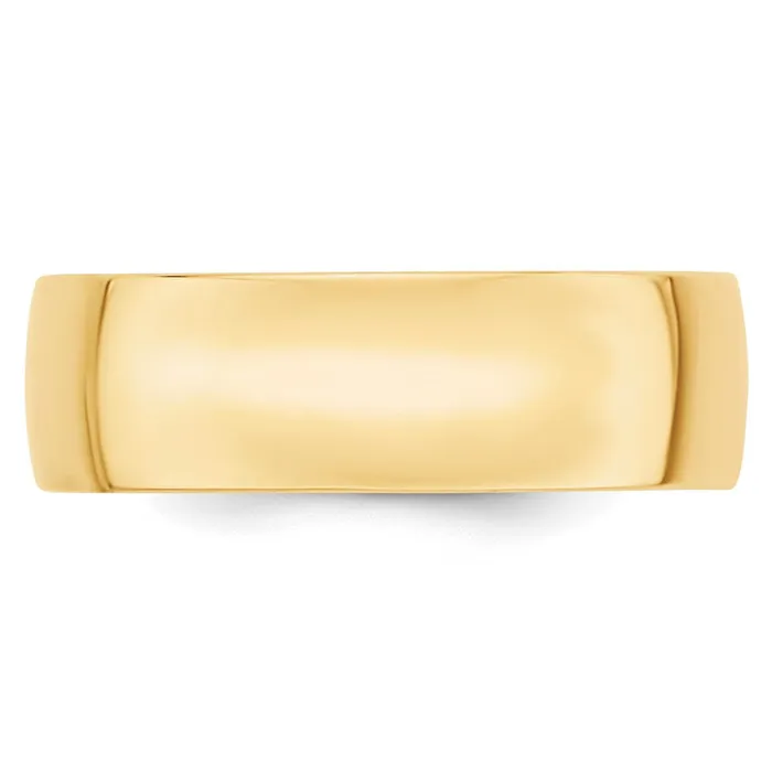 Goldia Rings Solid 18K Yellow Gold 7mm Light Weight Comfort Fit MensWomens Wedding Band Ring Size 125 Goldia Rings Solid 18K Yellow Gold 7mm Light Weight Comfort Fit MensWomens Wedding Band Ring Size 125