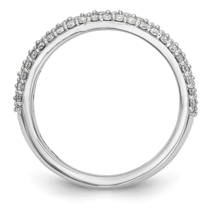 Rings 14k White Gold Real Diamond Band Ring Goldia