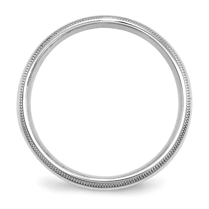 Rings Goldia Solid 14K White Gold 5mm Double Milgrain Comfort Fit MensWomens Wedding Band Ring Size 105 Rings Goldia Solid 14K White Gold 5mm Double Milgrain Comfort Fit MensWomens Wedding Band Ring Size 105