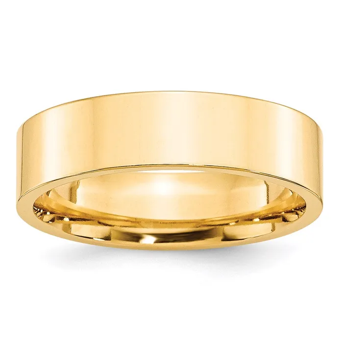 Rings Goldia Solid 14K Yellow Gold 6mm Standard Flat Comfort Fit MensWomens Wedding Band Ring Size 12 Rings Goldia Solid 14K Yellow Gold 6mm Standard Flat Comfort Fit MensWomens Wedding Band Ring Size 12