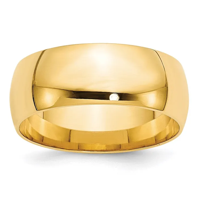 Rings Goldia Solid 18K Yellow Gold 8mm Light Weight Comfort Fit MensWomens Wedding Band Ring Size 85 Rings Goldia Solid 18K Yellow Gold 8mm Light Weight Comfort Fit MensWomens Wedding Band Ring Size 85