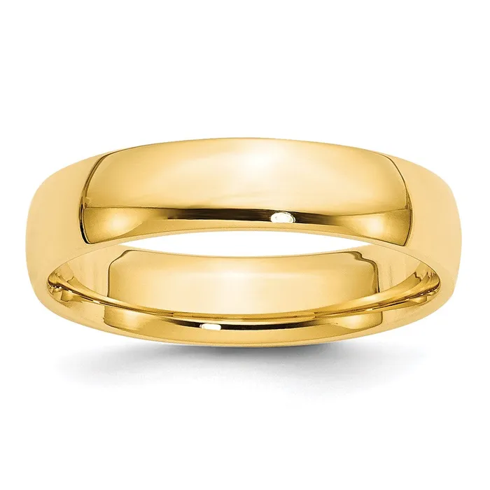Solid 10K Yellow Gold 5mm Light Weight Comfort Fit MensWomens Wedding Band Ring Size 125 Goldia Rings Solid 10K Yellow Gold 5mm Light Weight Comfort Fit MensWomens Wedding Band Ring Size 125 Goldia Rings