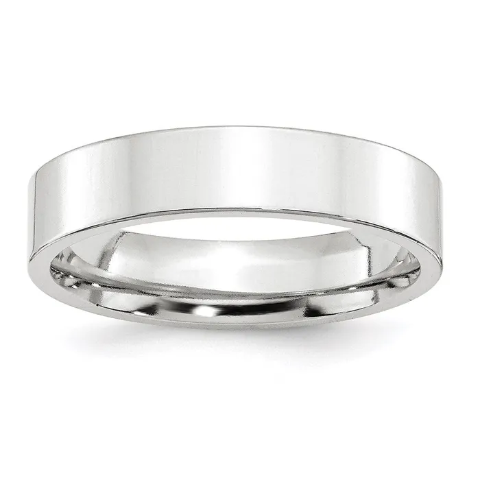 Solid 14K White Gold 5mm Standard Flat Comfort Fit MensWomens Wedding Band Ring Size 115 Goldia Rings Solid 14K White Gold 5mm Standard Flat Comfort Fit MensWomens Wedding Band Ring Size 115 Goldia Rings