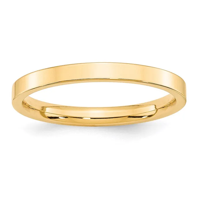 Solid 18K Yellow Gold 25mm Standard Flat Comfort Fit MensWomens Wedding Band Ring Size 7 Goldia Rings Solid 18K Yellow Gold 25mm Standard Flat Comfort Fit MensWomens Wedding Band Ring Size 7 Goldia Rings