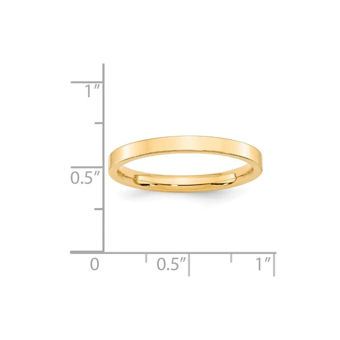 Solid 18K Yellow Gold 25mm Standard Flat Comfort Fit MensWomens Wedding Band Ring Size 7 Goldia Rings Solid 18K Yellow Gold 25mm Standard Flat Comfort Fit MensWomens Wedding Band Ring Size 7 Goldia Rings