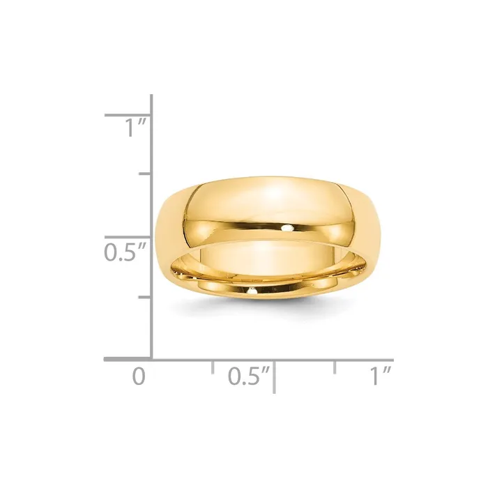Solid 18K Yellow Gold 7mm Comfort Fit MensWomens Wedding Band Ring Size 85 Goldia Rings Solid 18K Yellow Gold 7mm Comfort Fit MensWomens Wedding Band Ring Size 85 Goldia Rings