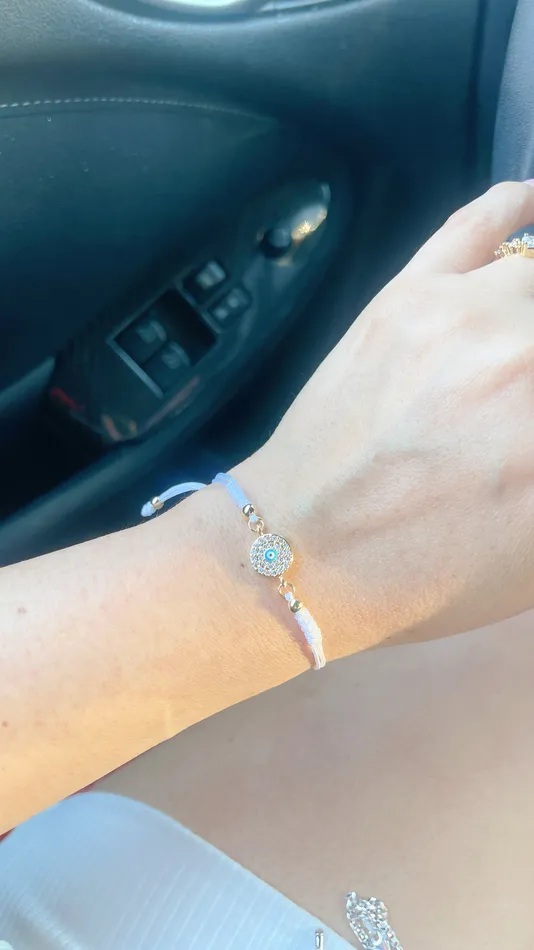 White Evil Eye Bracelet MP Jewelry Bracelets