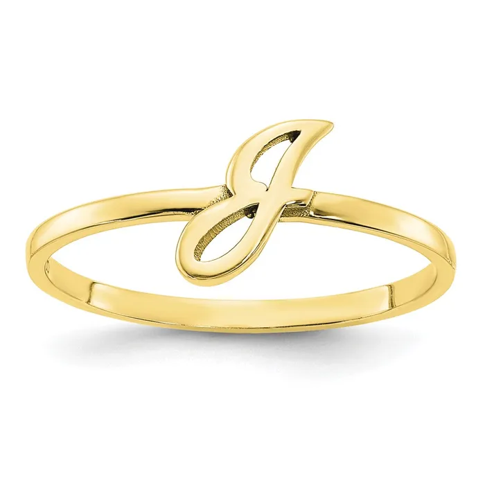 10K Initial Script or Block Font RingWBC10XNR78Y WB Choice Jewelry Rings 10K Initial Script or Block Font RingWBC10XNR78Y WB Choice Jewelry Rings
