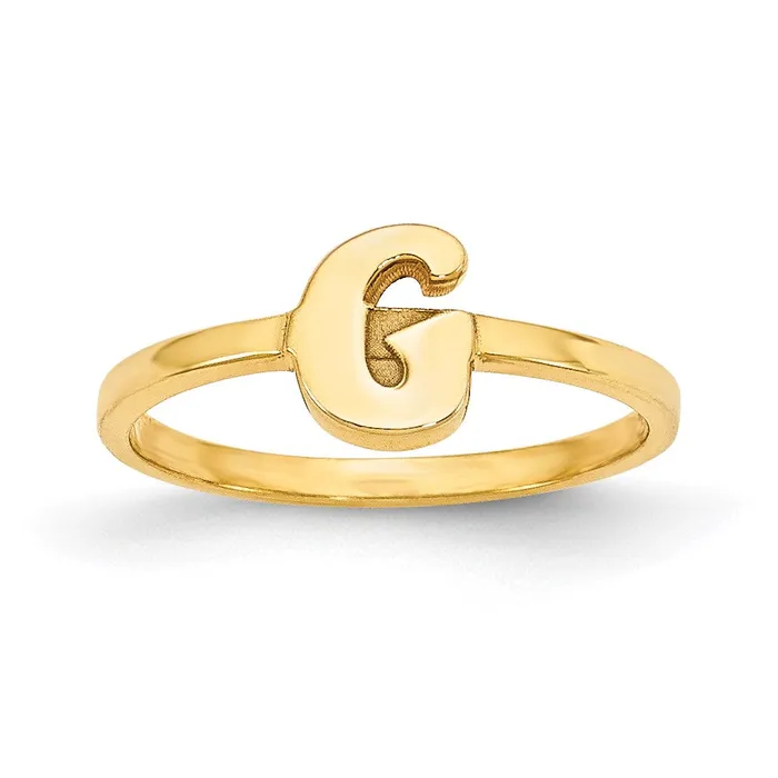 10K Initial Script or Block Font RingWBC10XNR78Y WB Choice Jewelry Rings 10K Initial Script or Block Font RingWBC10XNR78Y WB Choice Jewelry Rings