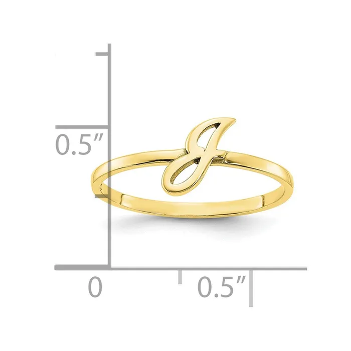 10K Initial Script or Block Font RingWBC10XNR78Y WB Choice Jewelry Rings 10K Initial Script or Block Font RingWBC10XNR78Y WB Choice Jewelry Rings