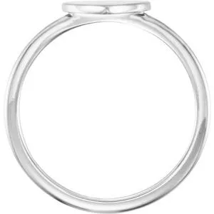 Continuum Sterling Silver Heart Engravable Ring 514081004PSTWBC WB Choice Jewelry Rings Continuum Sterling Silver Heart Engravable Ring 514081004PSTWBC WB Choice Jewelry Rings