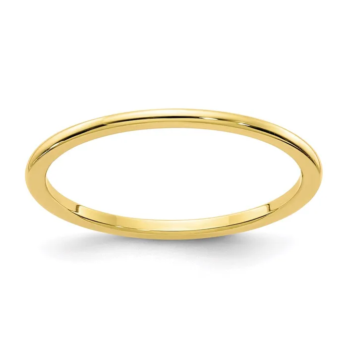 Rings 10K Gold 12mm Half Round Stackable Band1STK17120Y4WBC WB Choice Jewelry Rings 10K Gold 12mm Half Round Stackable Band1STK17120Y4WBC WB Choice Jewelry