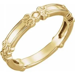 Rings 14K Yellow Stackable Ring51650102PSTWBC WB Choice Jewelry