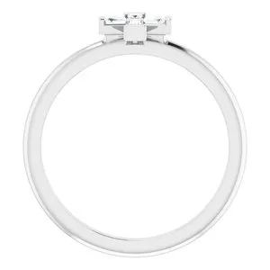 Rings Platinum 110 CTW Diamond Stackable Cross RingR43098603PSTWBC WB Choice Jewelry Rings Platinum 110 CTW Diamond Stackable Cross RingR43098603PSTWBC WB Choice Jewelry