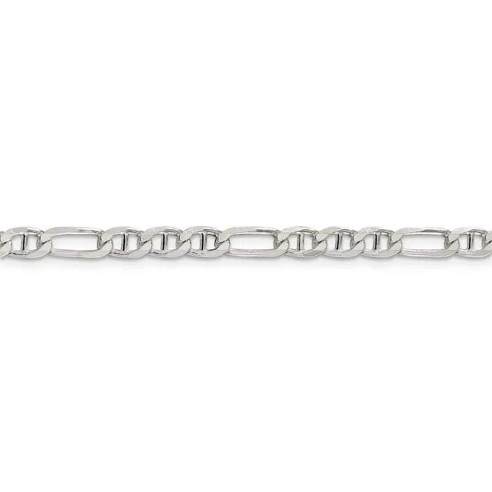 Rings WB Choice Jewelry Sterling Silver 45mm Figaro Anchor ChainWBCQAF12020 Rings WB Choice Jewelry Sterling Silver 45mm Figaro Anchor ChainWBCQAF12020