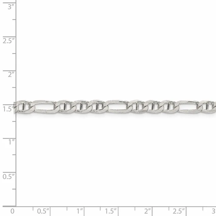 Rings WB Choice Jewelry Sterling Silver 45mm Figaro Anchor ChainWBCQAF12020 Rings WB Choice Jewelry Sterling Silver 45mm Figaro Anchor ChainWBCQAF12020