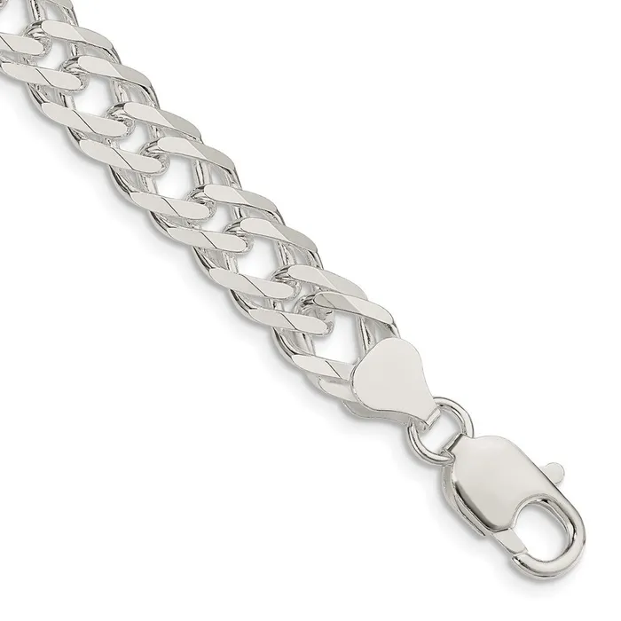 Rings WB Choice Jewelry Sterling Silver 775mm 6 Side DC Flat Double Curb ChainWBCQFC2198 Rings WB Choice Jewelry Sterling Silver 775mm 6 Side DC Flat Double Curb ChainWBCQFC2198