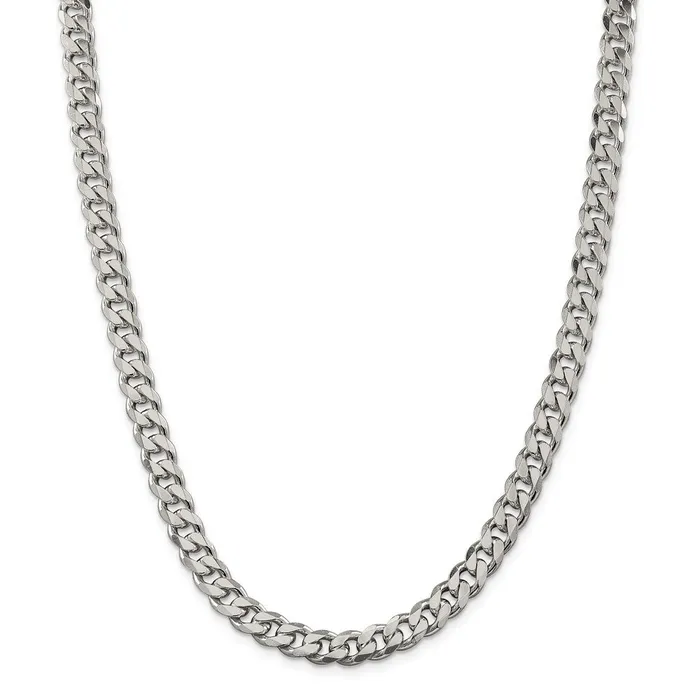 Rings WB Choice Jewelry Sterling Silver 8mm Curb ChainWBCQCB22026