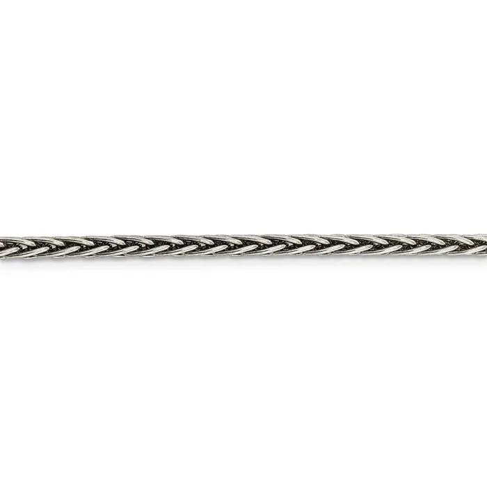 Rings WB Choice Jewelry Sterling Silver Antiqued 325mm Solid Square Spiga ChainWBCQH36922 Rings WB Choice Jewelry Sterling Silver Antiqued 325mm Solid Square Spiga ChainWBCQH36922