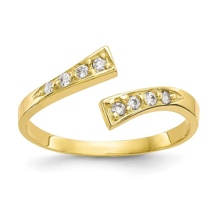 WB Choice Jewelry Rings 10k CZ Toe RingWBC10C1162