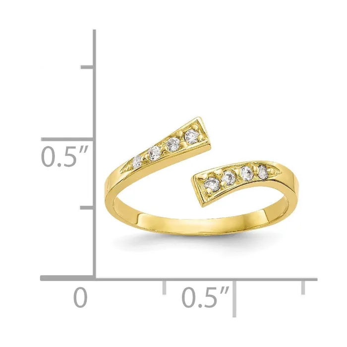 WB Choice Jewelry Rings 10k CZ Toe RingWBC10C1162 WB Choice Jewelry Rings 10k CZ Toe RingWBC10C1162