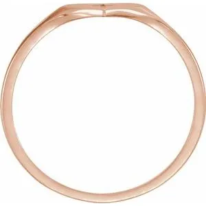 WB Choice Jewelry Rings 14K Rose Heart Cross Ring Size 319351111PSTWBC WB Choice Jewelry Rings 14K Rose Heart Cross Ring Size 319351111PSTWBC