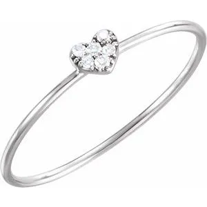 WB Choice Jewelry Rings 14K White 03 CTW Diamond Petite Heart Ring65192160002PSTWBC WB Choice Jewelry Rings 14K White 03 CTW Diamond Petite Heart Ring65192160002PSTWBC
