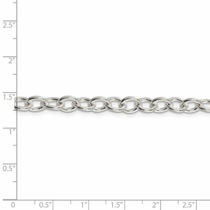 WB Choice Jewelry Rings Sterling Silver 68mm Oval Cable ChainWBCQFC9724 WB Choice Jewelry Rings Sterling Silver 68mm Oval Cable ChainWBCQFC9724