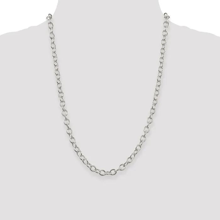 WB Choice Jewelry Rings Sterling Silver 68mm Oval Cable ChainWBCQFC9724 WB Choice Jewelry Rings Sterling Silver 68mm Oval Cable ChainWBCQFC9724