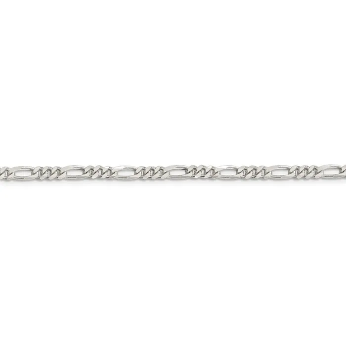 WB Choice Jewelry Rings Sterling Silver Rhodiumplated 4mm Figaro ChainWBCQFG100R24 WB Choice Jewelry Rings Sterling Silver Rhodiumplated 4mm Figaro ChainWBCQFG100R24