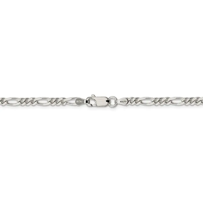 WB Choice Jewelry Rings Sterling Silver Rhodiumplated 4mm Figaro ChainWBCQFG100R24 WB Choice Jewelry Rings Sterling Silver Rhodiumplated 4mm Figaro ChainWBCQFG100R24