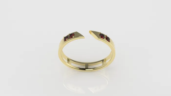 14K Engagement band Ring with 2 RUBY 4mm stt 2 prong JCM DESIGN JEWELRY Rings 14K Engagement band Ring with 2 RUBY 4mm stt 2 prong JCM DESIGN JEWELRY Rings