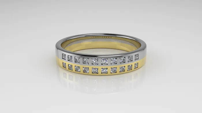 14K Gold Engagement Ring with 20 Diamonds For men or women Jcm 21 jewelry Rings