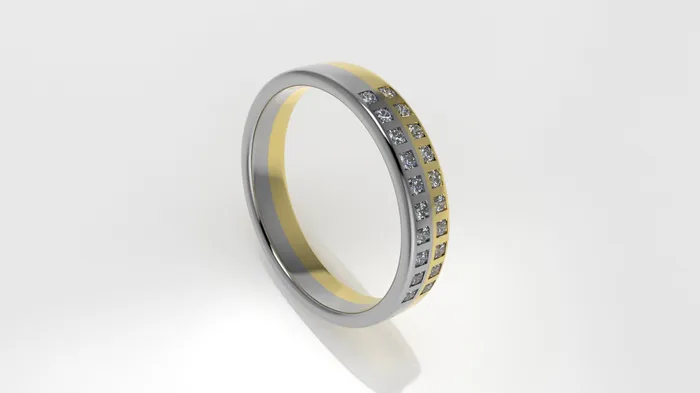 14K Gold Engagement Ring with 20 Diamonds For men or women Jcm 21 jewelry Rings