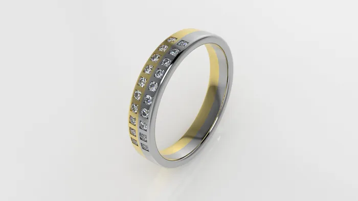 14K Gold Engagement Ring with 20 Diamonds For men or women Jcm 21 jewelry Rings