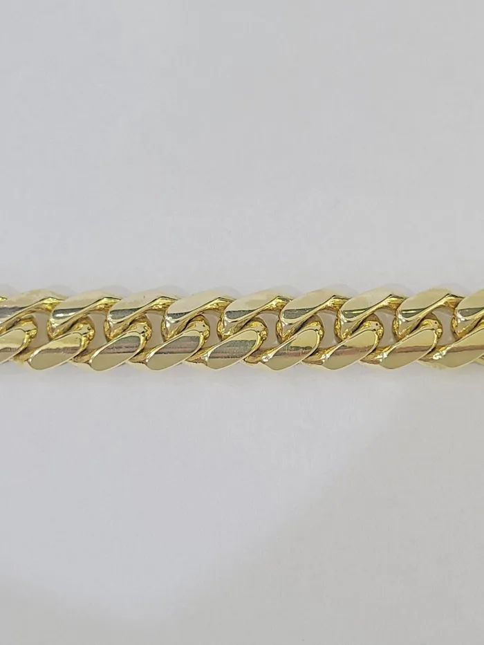 Gold and Diamond Bracelets Real 14k Yellow Gold Miami Cuban link Bracelet 13mm 759 Inch Solid