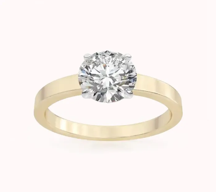 JCM DESIGN JEWELRY Rings 14k gold Solitaire ring with Moissanite 020 Ct comfortable and elegant JCM DESIGN JEWELRY Rings 14k gold Solitaire ring with Moissanite 020 Ct comfortable and elegant