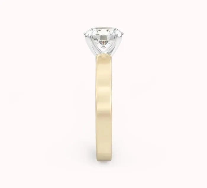 JCM DESIGN JEWELRY Rings 14k gold Solitaire ring with Moissanite 020 Ct comfortable and elegant