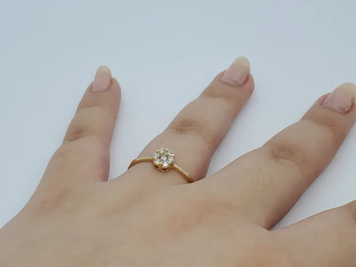 JCM DESIGN JEWELRY Rings 14K YELLOW GOLD RING WITH MOISSANITE