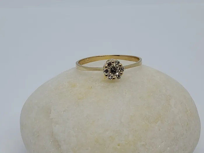 JCM DESIGN JEWELRY Rings 14K YELLOW GOLD RING WITH MOISSANITE