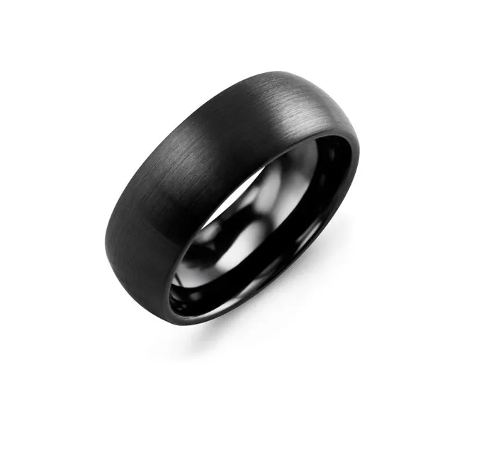 Rings Independent Jewellers Black Ceramic Wedding Band