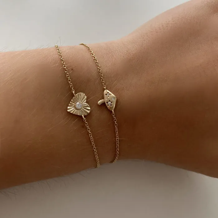 Alev Collection Bracelets Small Scattered Mushroom Bracelet