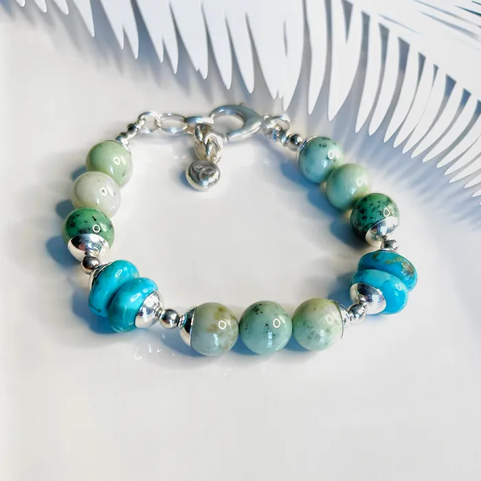 Elisa Ilana Bracelets Garnet Turquoise Bracelet Elisa Ilana Bracelets Garnet Turquoise Bracelet